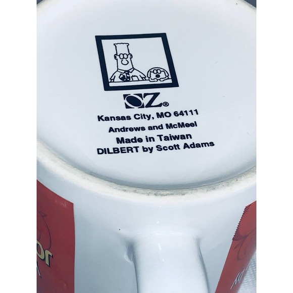 Dilbert Comic Coffee Mug Cup Office Happiness & Job Performance OZ Scott Adams - Picture 4 of 7